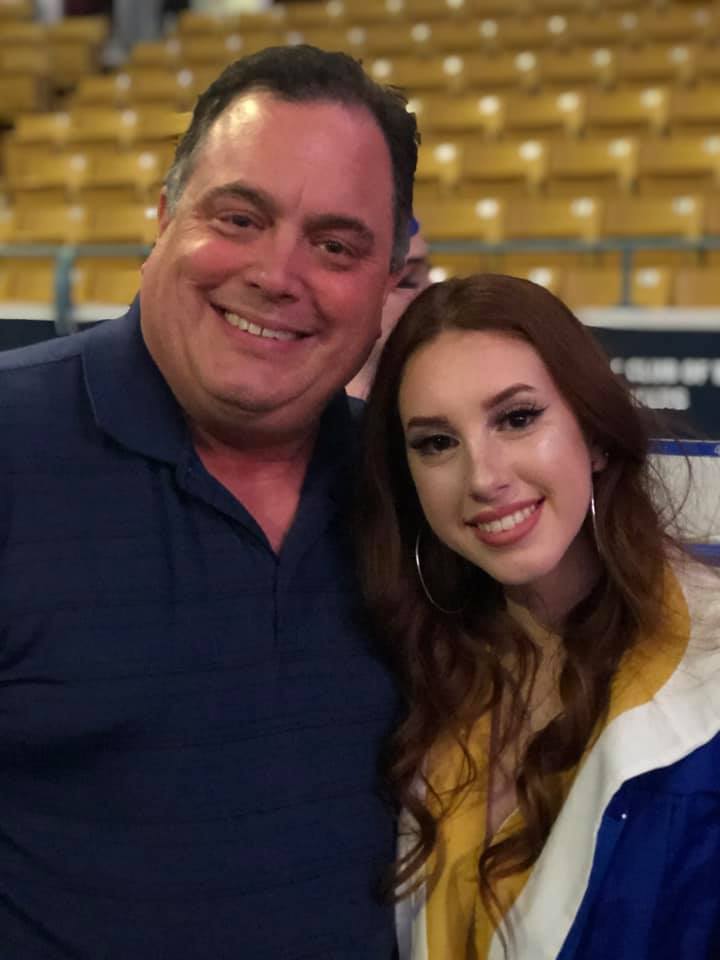 David Guerin with daughter at graduation